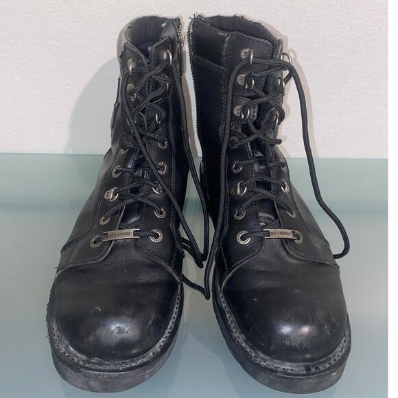 Harley Davidson Motorcycle Diversion D94169 Lace Up Leather Men's Boots Size 11 - Picture 3 of 11